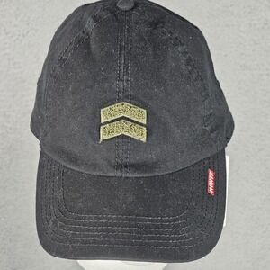 Kurtz Chevron Baseball Hat Black Mens Adjustable Strapback Cap AK556 OSFA NEW